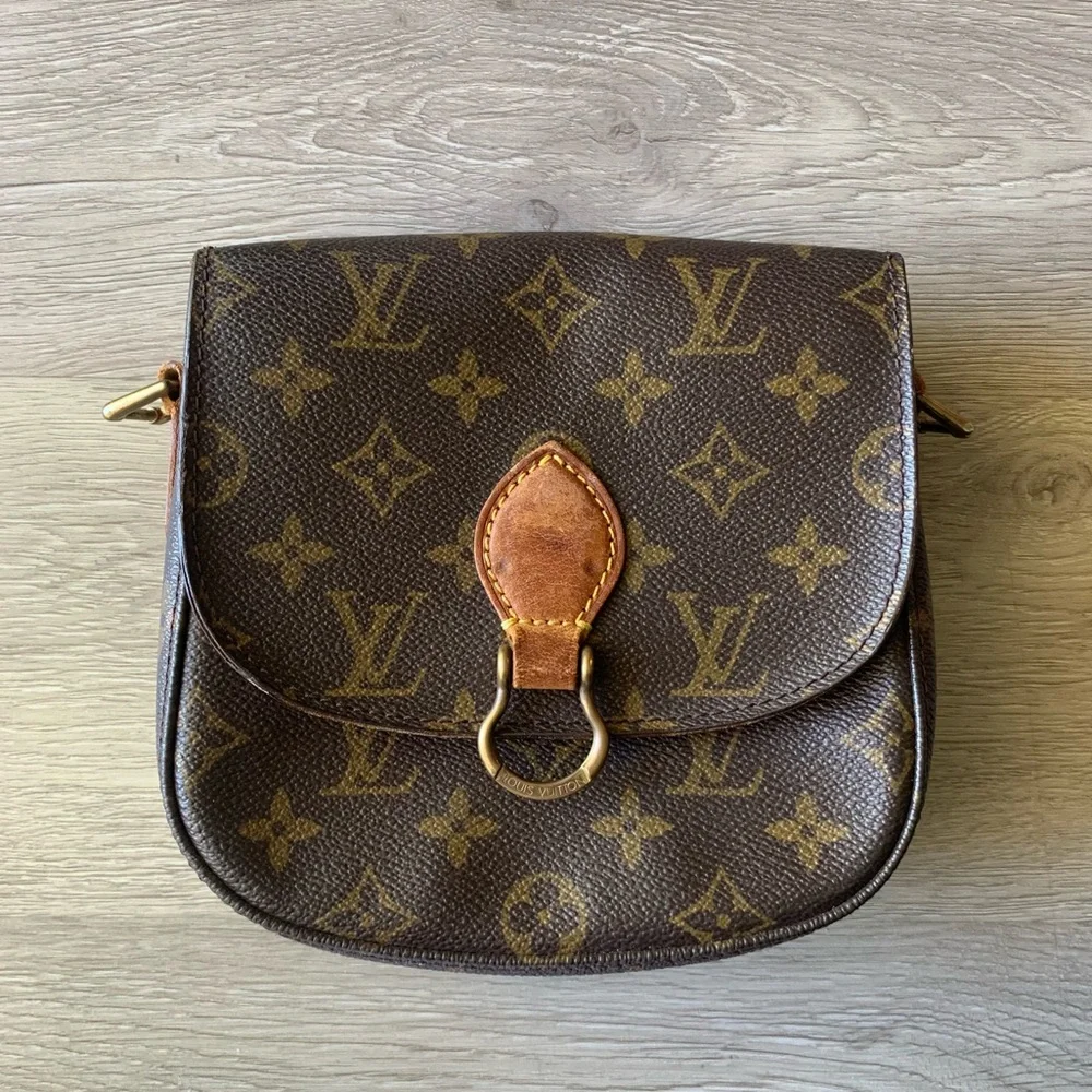 Louis Vuitton Authentic Vintage Leather Saint Cloud PM Monogram Crossbody Bag - Picture 2 of 16
